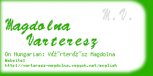 magdolna varteresz business card